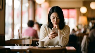 01 woman phone sad
